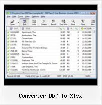 Tool Edit Dbf File converter dbf to xlsx