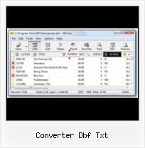 From Excel To Dbf converter dbf txt