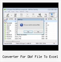 Dbf File converter for dbf file to excel