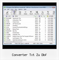 Open Dbf Datei converter txt zu dbf
