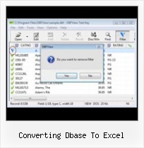 Dbf Conversor converting dbase to excel
