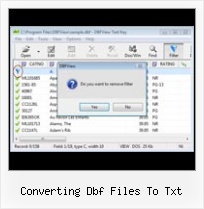 Export To Dbf converting dbf files to txt