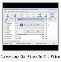 Viewing Dbf File converting dbf files to txt files