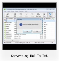 Insert Records Into Dbf File converting dbf to txt