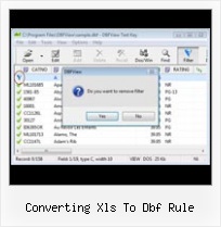 Xls En Dbf converting xls to dbf rule