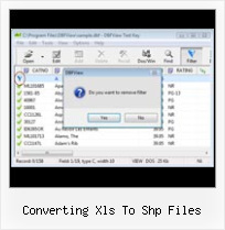 Dbf Reader For Windows converting xls to shp files