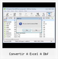 Dbfwiew convertir a excel a dbf