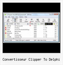 Guardar Xls Dbf Files convertisseur clipper to delphi