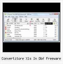 Coverter Xls Em Dbf convertitore xls in dbf freeware