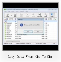 Dbf Tu Exel copy data from xls to dbf