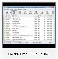 Conversor Dbf Xls covert excel file to dbf