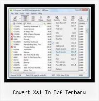 Excel To Dbf Converter covert xsl to dbf terbaru