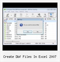 Dbf Data Edit create dbf files in excel 2007