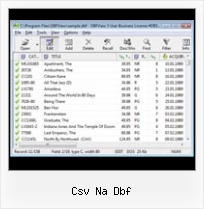 Dbf File Opens With csv na dbf
