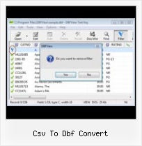 View Dbase Files csv to dbf convert