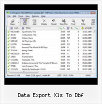 Dbf To Excel Convertion data export xls to dbf