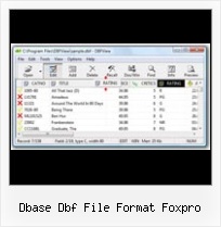 Convertir Xls To Dbf dbase dbf file format foxpro