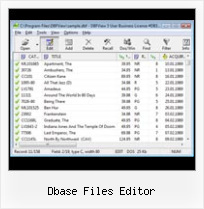 Dbf To Nc dbase files editor