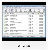 Dbf To Pages dbf 2 txt