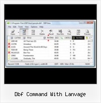 Excel Dbf Viewer dbf command with lanvage