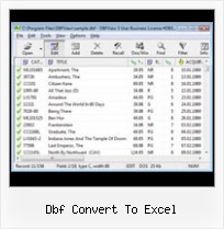 Open One Dbf File dbf convert to excel