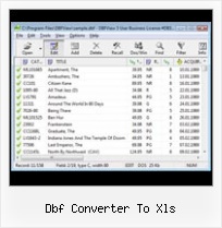 Import From Xls To Dbf dbf converter to xls