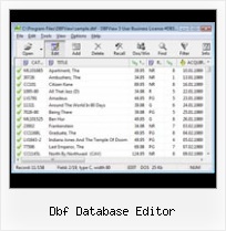 Free Dbf4 Editor dbf database editor