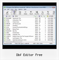 Editing Format Dbf dbf editor free
