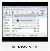 Dbf Converter Vista dbf export format