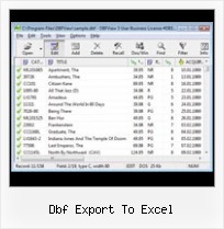 Dbf Reader Freeware dbf export to excel