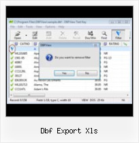 Archivo Dbf dbf export xls