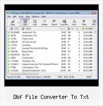 Convertir Xls To Dbf dbf file converter to txt