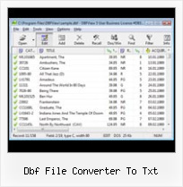 Dbf Exel dbf file converter to txt