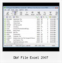 Dbadmin Fur Dbf Dateien dbf file excel 2007
