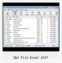 Xlxs To Dbf dbf file excel 2007