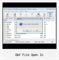 Access Dbf File dbf file open in