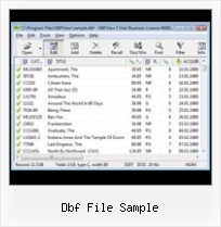 Freeware Dbf To Access dbf file sample