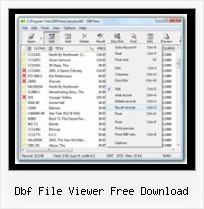 Open Large Dbf dbf file viewer free download