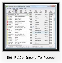 Foxpro Dbf Format dbf fille import to access