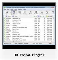 Edite Dbf dbf format program