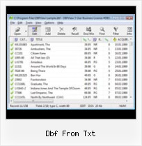Dbfedit dbf from txt