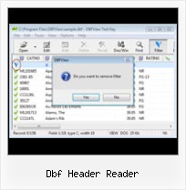 Dbf Error dbf header reader