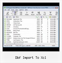 Dat To Dbf dbf import to xcl