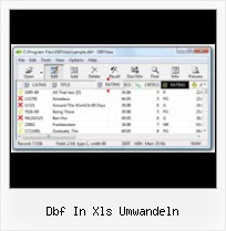 Converting Dbf To Csv dbf in xls umwandeln