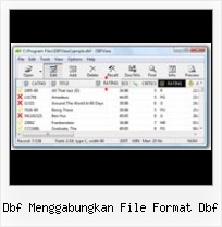 Excel 2007 Dbf Editor dbf menggabungkan file format dbf