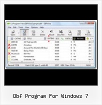 Transformar Xls En Dbf dbf program for windows 7