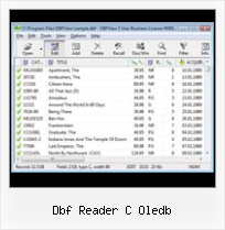 Free Foxpro Dbf Reader dbf reader c oledb