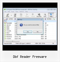 Dbase Dbf Editor dbf reader freeware