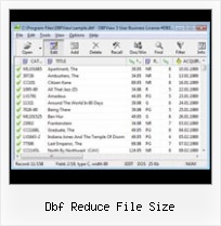 Undelete Dbf Records dbf reduce file size