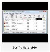 Import Xls Export Dbf dbf to datatable